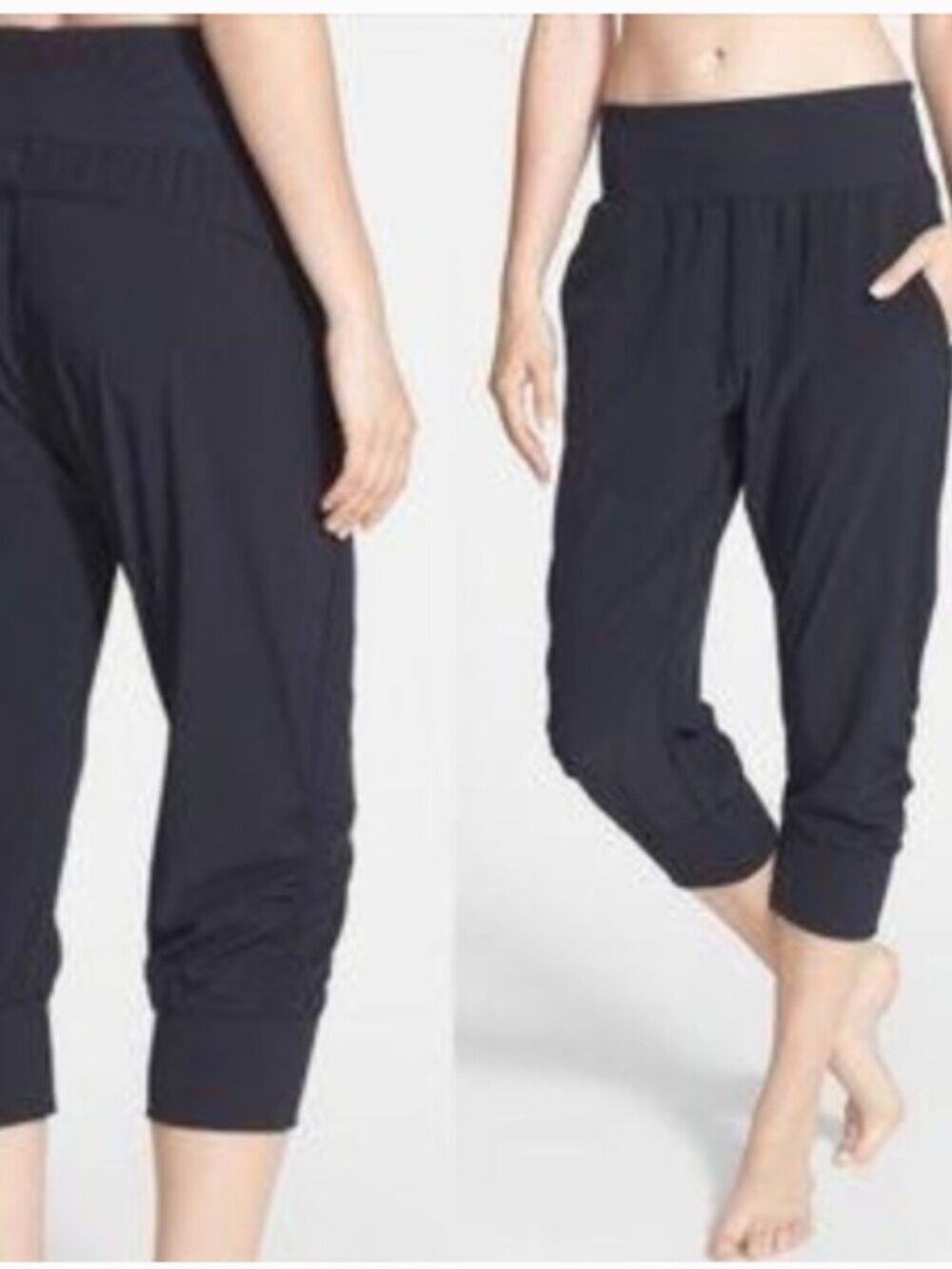 Zella Inspire Cropped Athletic Black Jogger Size XL